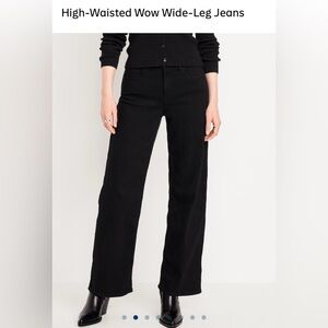 Old Navy Black Wow Wide-Leg Jeans